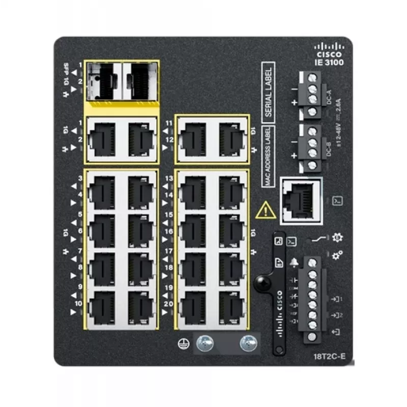 Pārvaldāmais slēdzis Cisco Catalyst IE3100 L2/L3 18 porti Gigabit Ethernet
