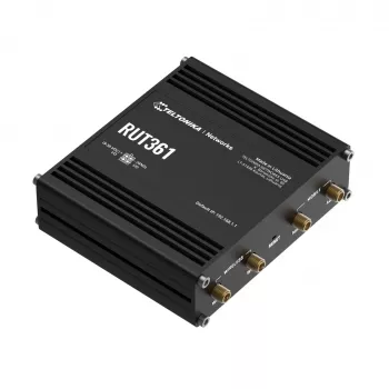Teltonika Industrial 4G LTE maršrutētājs RUT361 Cat 6 LTE, WiFi 4, 2x RJ45 100Mb/s, IP30