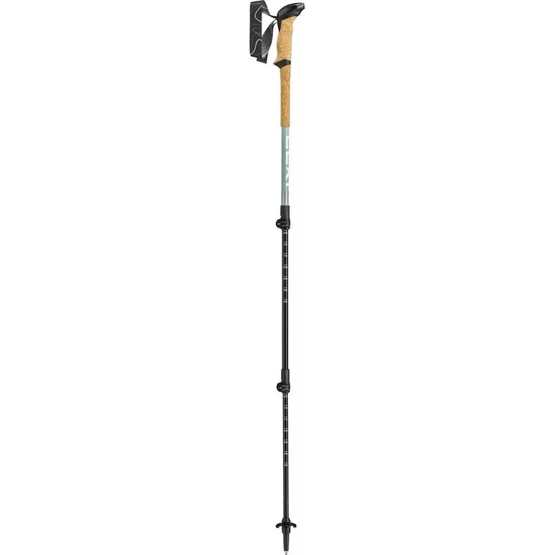 Pārgājiena nūjas Leki Makalu Lite regulējamas 90–125 cm, pelēkzaļas