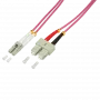 Logilink - Patch-Cable - LC Multi-Mode (M) uz SC multi-mode (M) - 10 m - Šķiedru optika - 50/125 mikrometri - OM4 - Bez halogēna - viršu violets (FP4LS10)