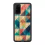 Aizsargājošs telefona maciņš iKins Samsung Galaxy S20 — Mosaic Melns