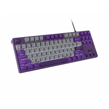 NATEC Fury Gaming Keyboard Kanabo K2 US balti izgaismota mehāniskā pelēki violeta