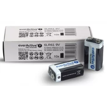 Baterija Alkaiczna EverActive Pro Alkaline 6LR61 9V