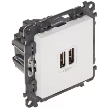 Sienas lādēšanas kontaktligzda Legrand Valena Life USB modelis LE-753112 ar integrētiem USB portiem