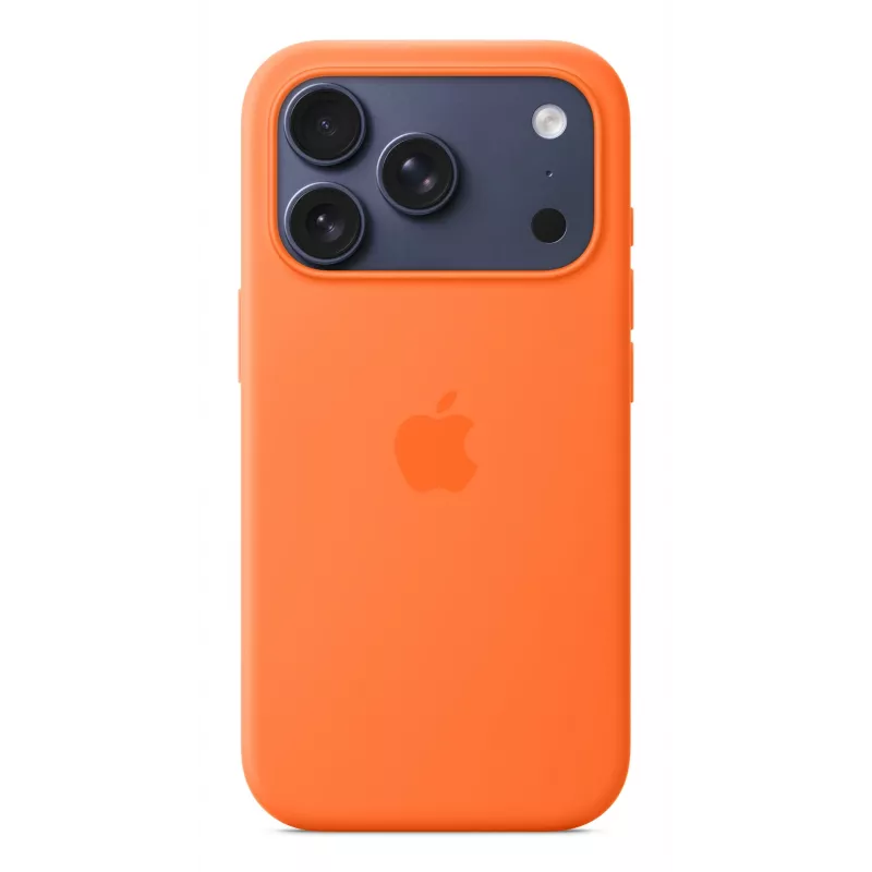 Silikona maciņš Apple iPhone 17 Pro MagSafe oranžs