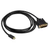 DVI kabelis Akasa AK-CBCA10-18BK 1,8 m DVI-D melns