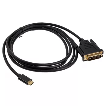 DVI kabelis Akasa AK-CBCA10-18BK 1,8 m DVI-D melns