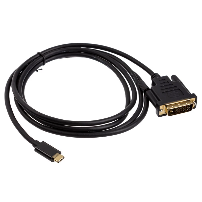 DVI kabelis Akasa AK-CBCA10-18BK 1,8 m DVI-D melns