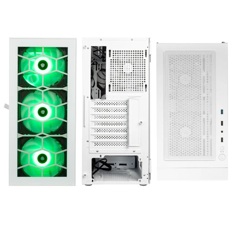 Kolink Observatory HF Glass ARGB Midi-Tower - balts
