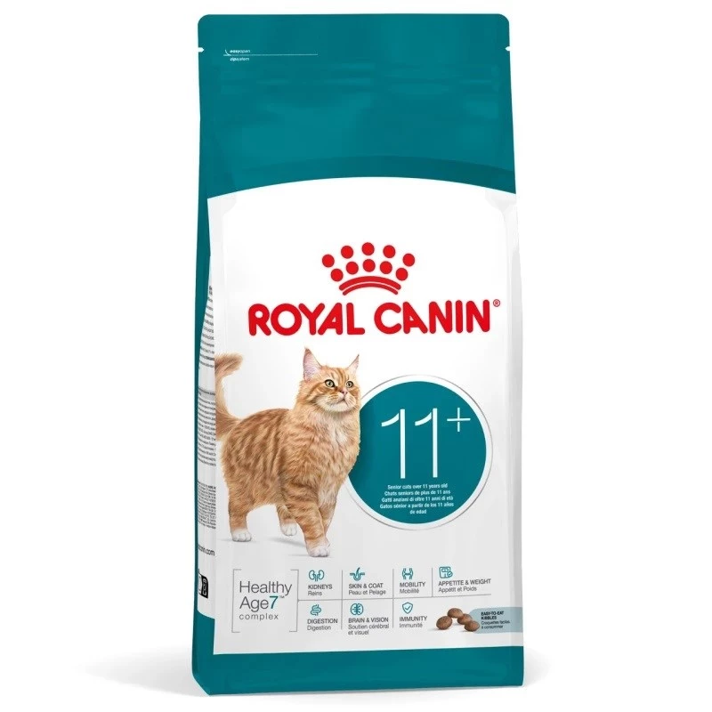 Sausā kaķu barība Royal Canin FHN Ageing 11+ 4 kg — pilnvērtīga diēta vecāka gadagājuma kaķiem, mājputnu gaļa, 30% olbaltumvielu