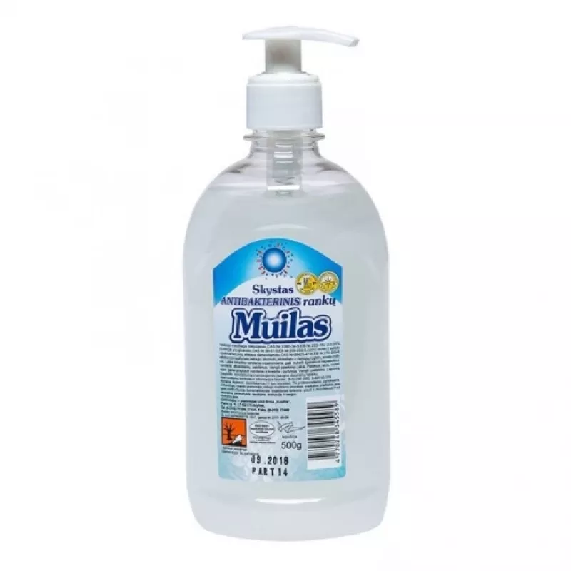 ziepes, šķidrās, antibakteriālās, ar dozatoru, 500ml