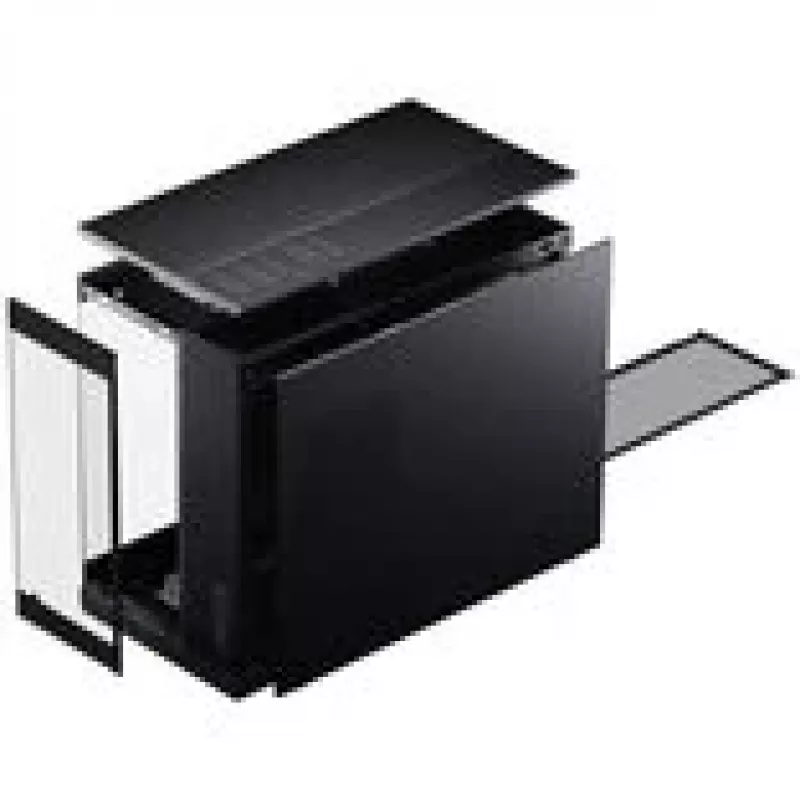 PHANTEKS XT V3 PC-korpuss, mini korpuss, mATX, rūdīts stikls – ietver 3x 120 mm ventilatoru, melns