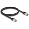 Tīkla kabelis DELOCK 80240 Cat6a U/FTP (STP) RJ-45–RJ-45, 1 m, melns