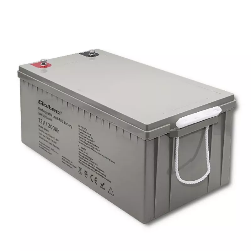 Uzlādējams AGM akumulators QOLTEC 53069 12V 200Ah rezerves barošanai un UPS sistēmām