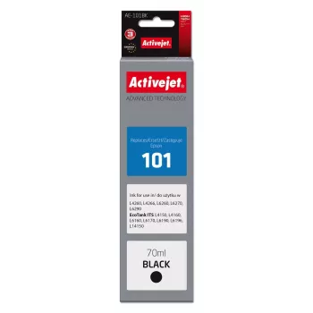 Activejet AE-101BK tinte (aizstājējs Epson 101; Supreme; 70 ml; melna)