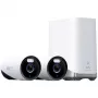 Anker Eufy eufyCam E330 (Professional) - 2 kameru komplekts - tīkla novērošanas kamera - āra zona - laikapstākļiem izturīga - krāsu (diena/nakts) - 8 MP - 3840 x 2160 - 4K - audio - Wi-Fi - 2