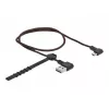 USB kabelis DeLOCK EASY-USB 2.0 A tipa spraudnis uz Micro-B spraudni 0,5 m melns