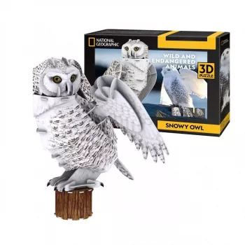 CubicFun 3D Puzzle NG Snow Owl 32 gab. Dzīvnieki Vecums 8+