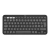 Logitech Pebble Keys 2 K380s - Tastatūra - Bezvadu - Bluetooth LE - QWERTY - Ziemeļvalstu (dāņu/somu/norvēģu/zviedru) - toņu grafīta (920-011879)