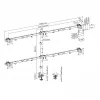 LCD stiprinājums SBOX LCD-352/6-2 17–32 collu displejiem, 7×7 kg, VESA 100×100