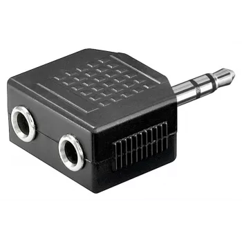Goobay | Austiņu AUX adapteris; 3,5 mm ligzda 1 pret 2