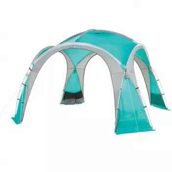 Event Dome Shelter XL, 4,5 x 4,5 m, paviljons gaiši zils/pelēks