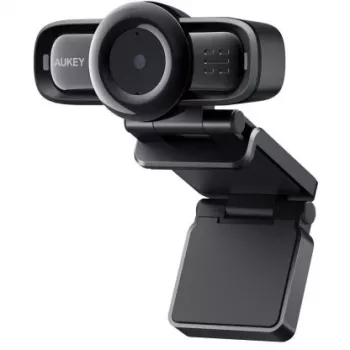 Aukey PC-LM3 Stream Series Autofocus Full HD tīmekļa kamera ar 1/3 collu CMOS sensoru, melna