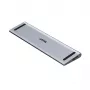 KVM slēdzis Unitek D1106AGY01 USB-C trīskāršs 4K dokstacija ar KVM, 3x USB-A, 5x USB-C, HDMI×2, DP×1, RJ-45, SD lasītājs, 3840×2160@60Hz, alumīnijs