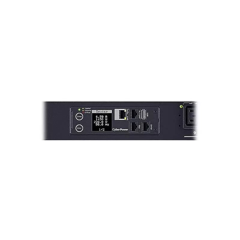 CyberPower PDU81405 strāvas sadales bloks (PDU) 24 maiņstrāvas kontaktligzdas(-u) 0U melns