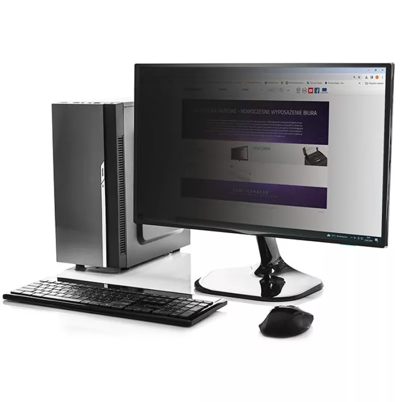 Privātuma filtrs QOLTEC 51059 23,8 collu (60,5 cm) monitoram, 527 x 296,9 mm, caurspīdīgs