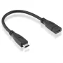Roline - USB pagarinātāja kabelis - USB-C (v) uz USB-C (s) - USB 3.1 - 15 cm - melns