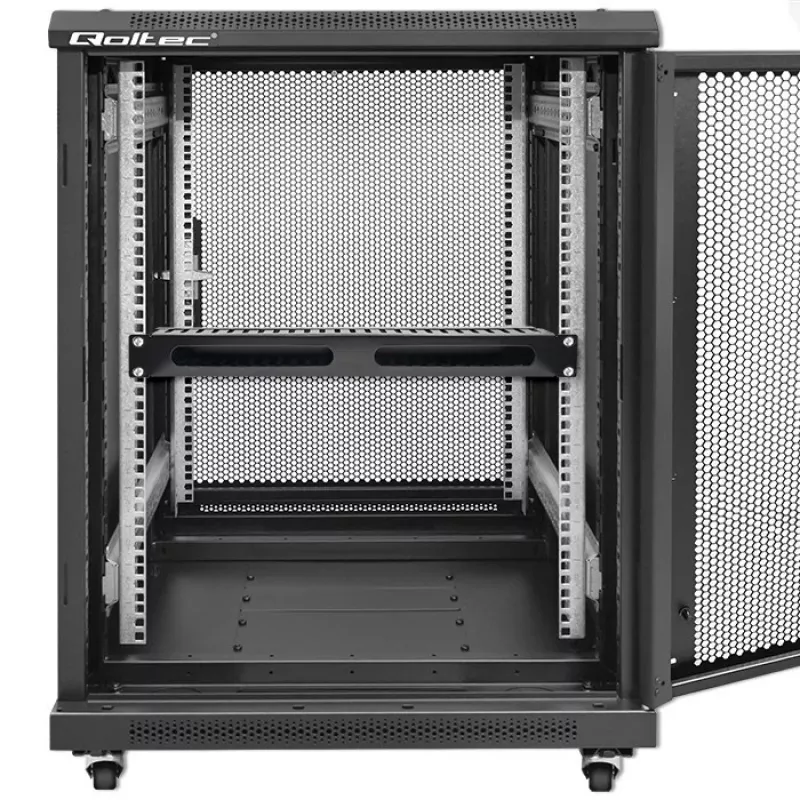 Kabeļu organizators QOLTEC 54514 19 collu statņiem, 24 pieslēgvietas