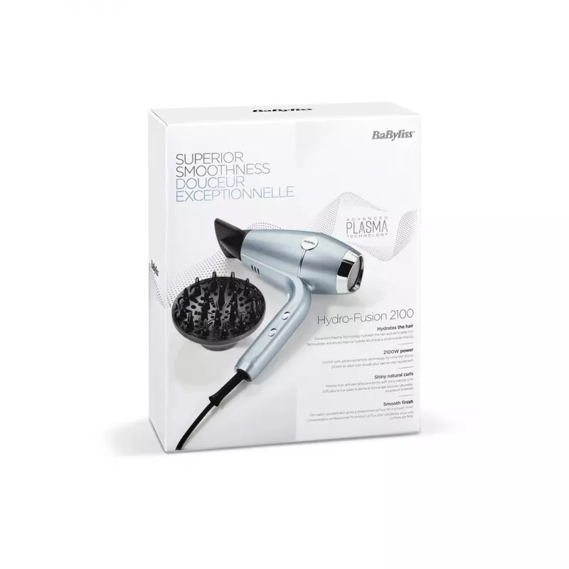 Fēns BABYLISS D773DE 2100 W, jonu, 3 siltuma / 2 ātruma, aukstā pūšana, 2 sprauslas, metālisks