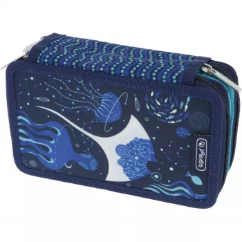 Herlitz TriCase Deep Ocean 31 gab. Zils Poliesters 190x70x115 mm
