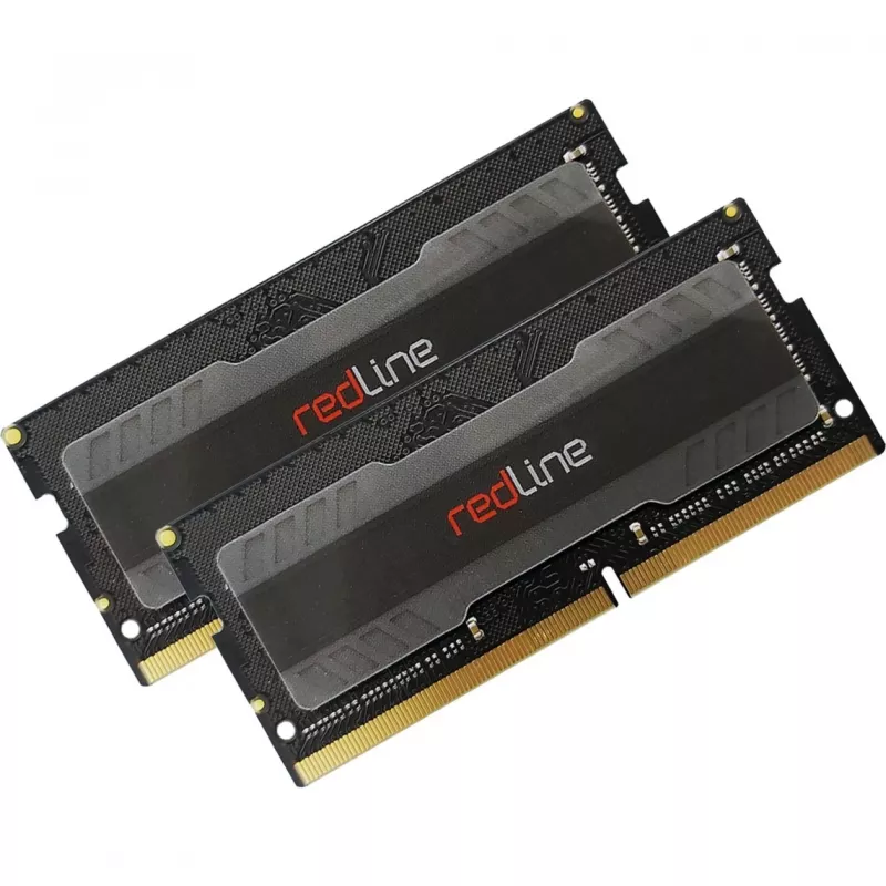 SO-DIMM 16 GB DDR4-3200 (2x 8 GB) Dual-Kit, Memory Melns, MRA4S320NNNF8GX2, Redline, INTEL XMP