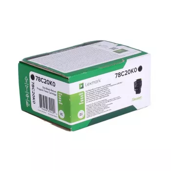 Lexmark 78C20K0 tonera kasetne 1 gab. Oriģināls Melna