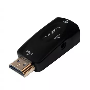 LogiLink CV0107 Kabeļa adapteris HDMI VGA Melns (CV0107)