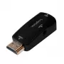LogiLink CV0107 Kabeļa adapteris HDMI VGA Melns (CV0107)