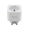 Viedā kontaktligzda SAVIO AS-01 16A Wi‑Fi 2,4 GHz, E/F tipa spraudnis, 220–240V, 3680W, balta