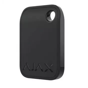 RFID birka Ajax Tag Melns — 13,56 MHz, 32×45×6 mm, saderīga ar KeyPad Plus