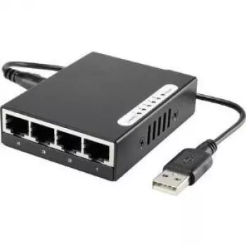 Tīkla slēdzis Renkforce 1483811 — 5 portu 100 Mbit/s nevadāms slēdzis
