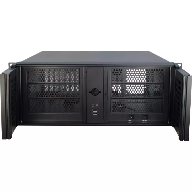 Servera korpuss Inter-Tech 4U-4098-S Rack melns