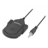 Piespraužams mikrofons NATEC NMI-1352, vadu 3,5 mm, jutība -58 dB, 50–16000 Hz, 1,8 m kabelis, 20 g