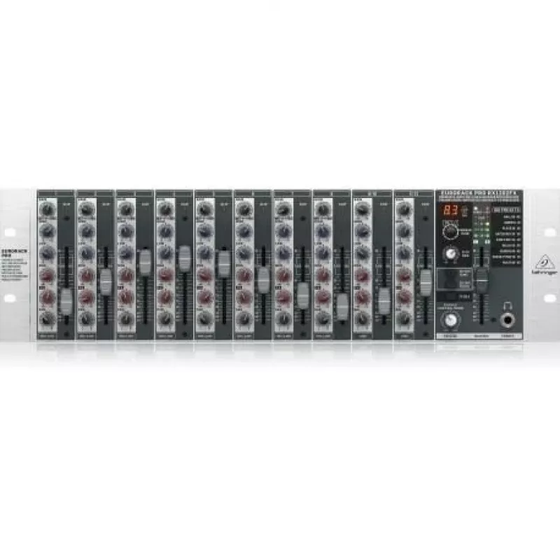 Behringer RX1202FX V2 audio mikseris 12 kanālu pelēks