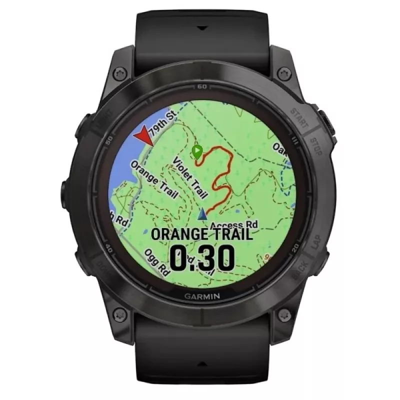 Smartwatch GARMIN fēnix 7X Pro 51 mm, 1,4 collas (3,56 cm) MIP 280×280, skārienjūtīgs, Wi‑Fi, GPS, 32 GB, melns