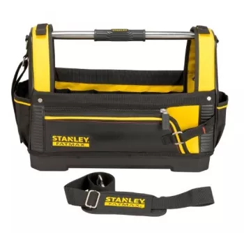 Instrumentu kaste STANLEY 1-93-951, plastmasa, eņģēts vāks, rokturi, 480×250×330 mm, melna