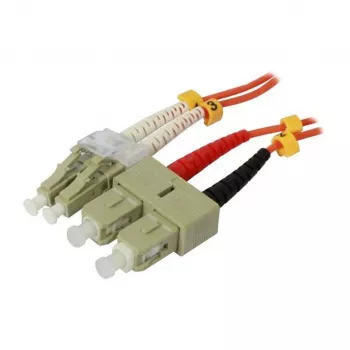 Synergy 21 S216729 optiskās šķiedras kabelis 1 m LSZH OM2 2x LC 2x SC oranžs (S216729)