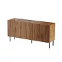 Kumode cama meble JUNGLE 152x40.5x74.5 cm — ozols wotan, melnas kājas, skaidu plātne