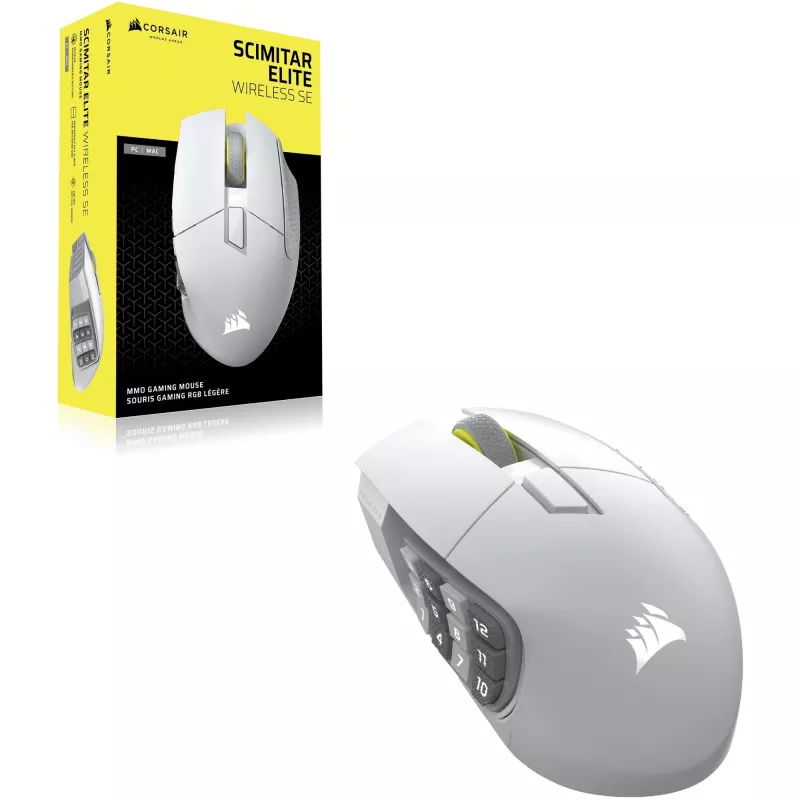 Corsair Scimitar Elite Wireless SE pele Spēlēm Labās rokas RF CH-9314014-WW