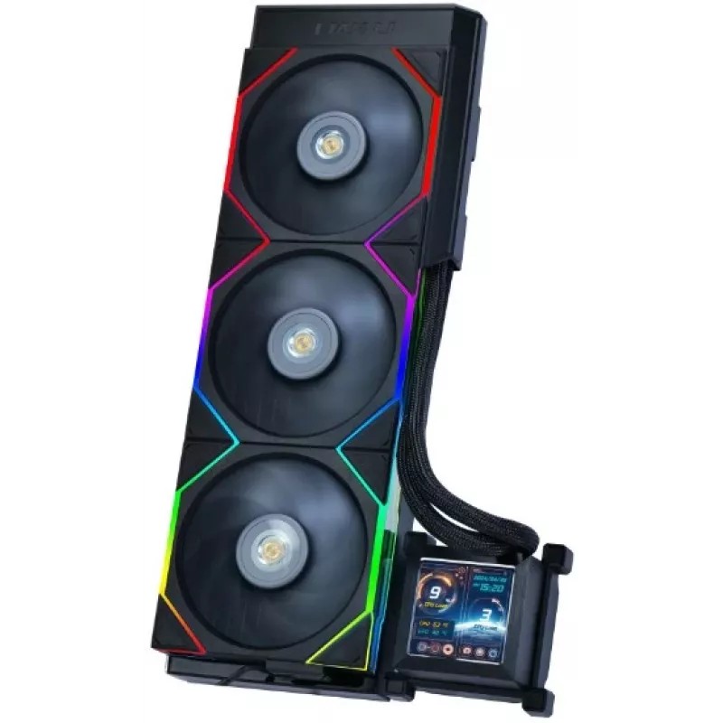 Universāls šķidruma dzesētājs Lian Li HydroShift LCD 360S 12 cm melns